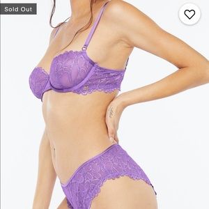 Savage X Fenty. Savage not sorry purple FULL SET. Bottoms in medium, top in 34C.